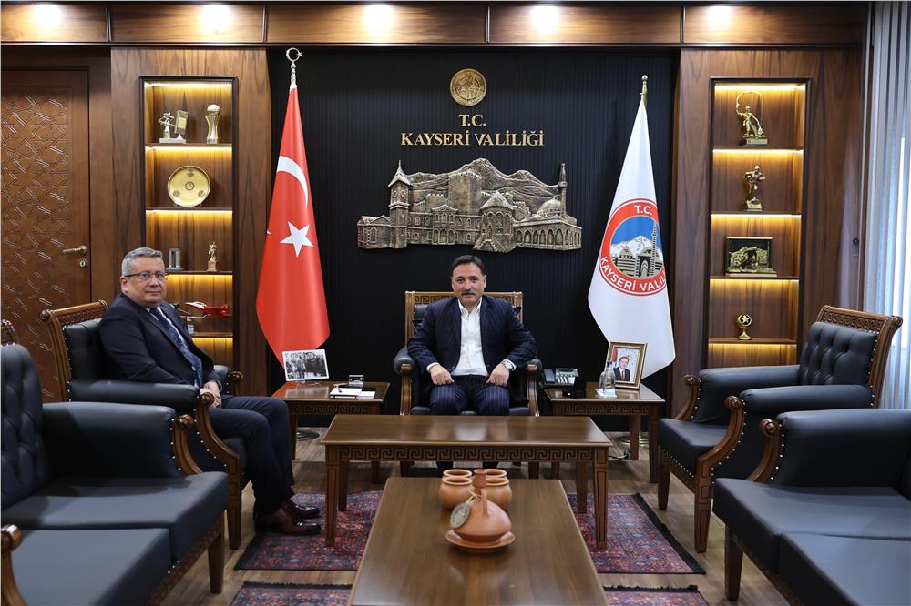 Vali Çiçek, İl Emniyet Müdürü Sinan Ergen’i kabul etti