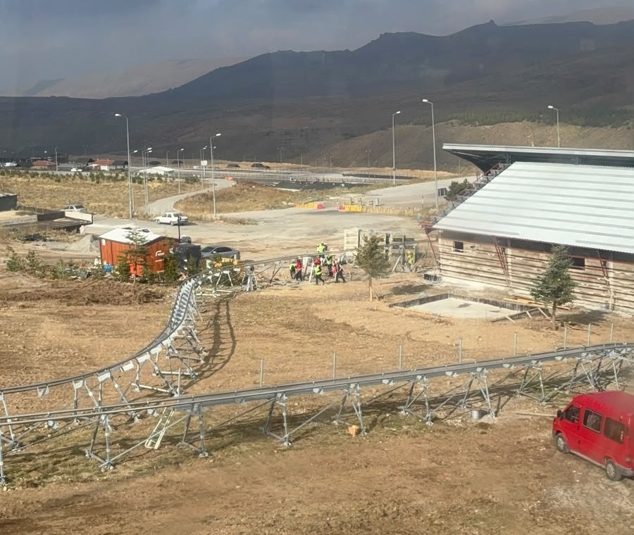 Erciyes'te dağ kızağı projesinde çalışmalar hızla sürüyor