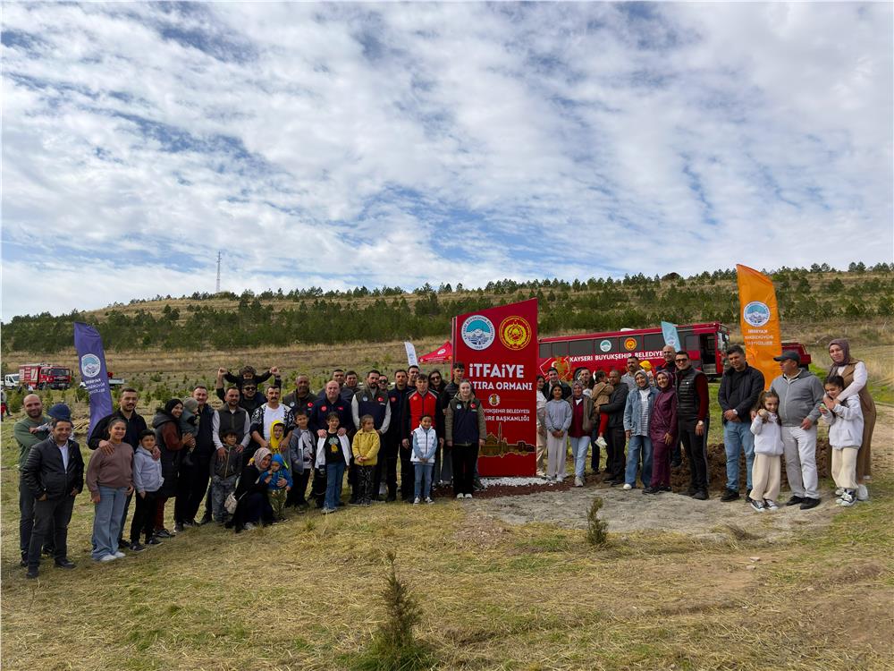 Kayseri İtfaiyesi’nin 100. yılına özel anlamlı etkinlik: 500 fidanlık hatıra ormanı