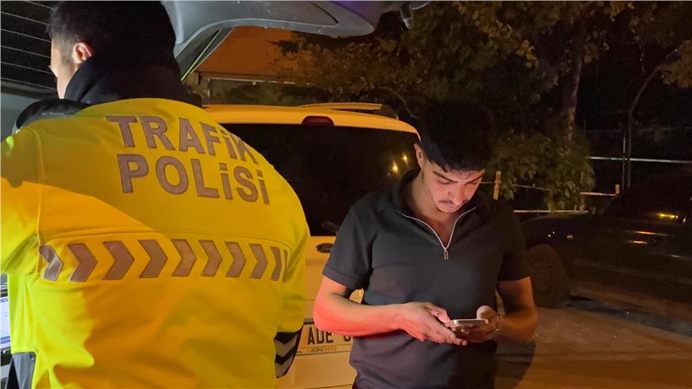 Polisin üzerine araç sürerek kaçtı, 