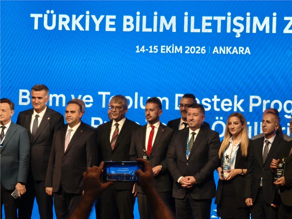 Sanayi ve Teknoloji Bakanı Kacır'dan BİLİMFEST Kayseri'ye Türkiye birinciliği ödülü