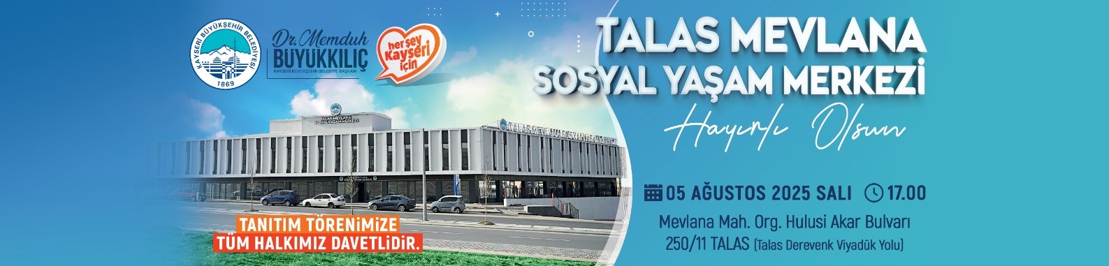 Talas Mevlana Sosyal Yaşam Merkezi