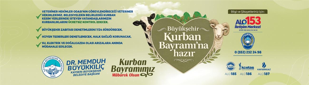 Kayseri Büyükşehir Belediyesi Bayrama Hazır